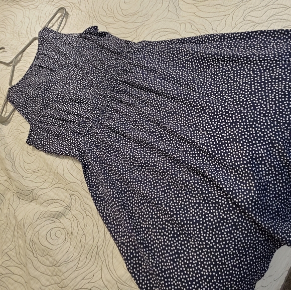 Old Navy dotted navy and white dress - Picture 3 of 6